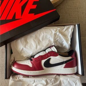 Jordan 1 Retro Low OG Varsity Red and Black